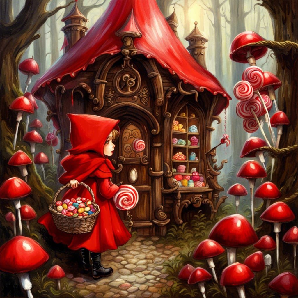 Little Red Riding Hood and Gothic Candy Shop