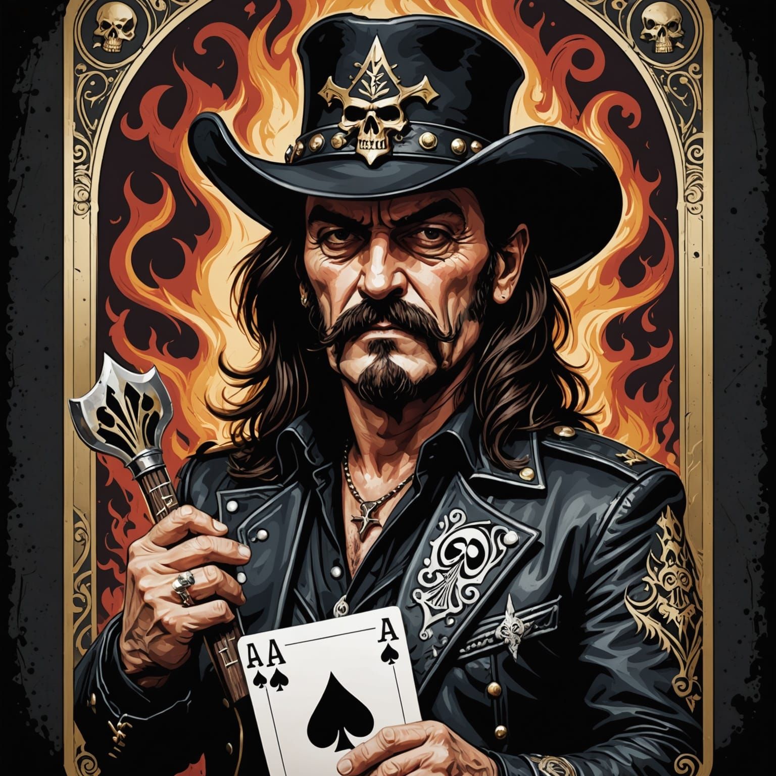Lemmy Kilmister as Ace of Spades Playing Card