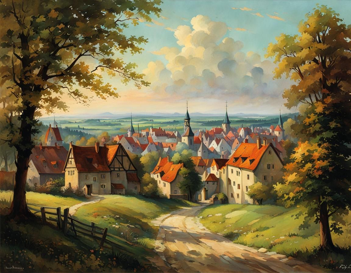 Oxenfurt Illustration in Rosinski Style