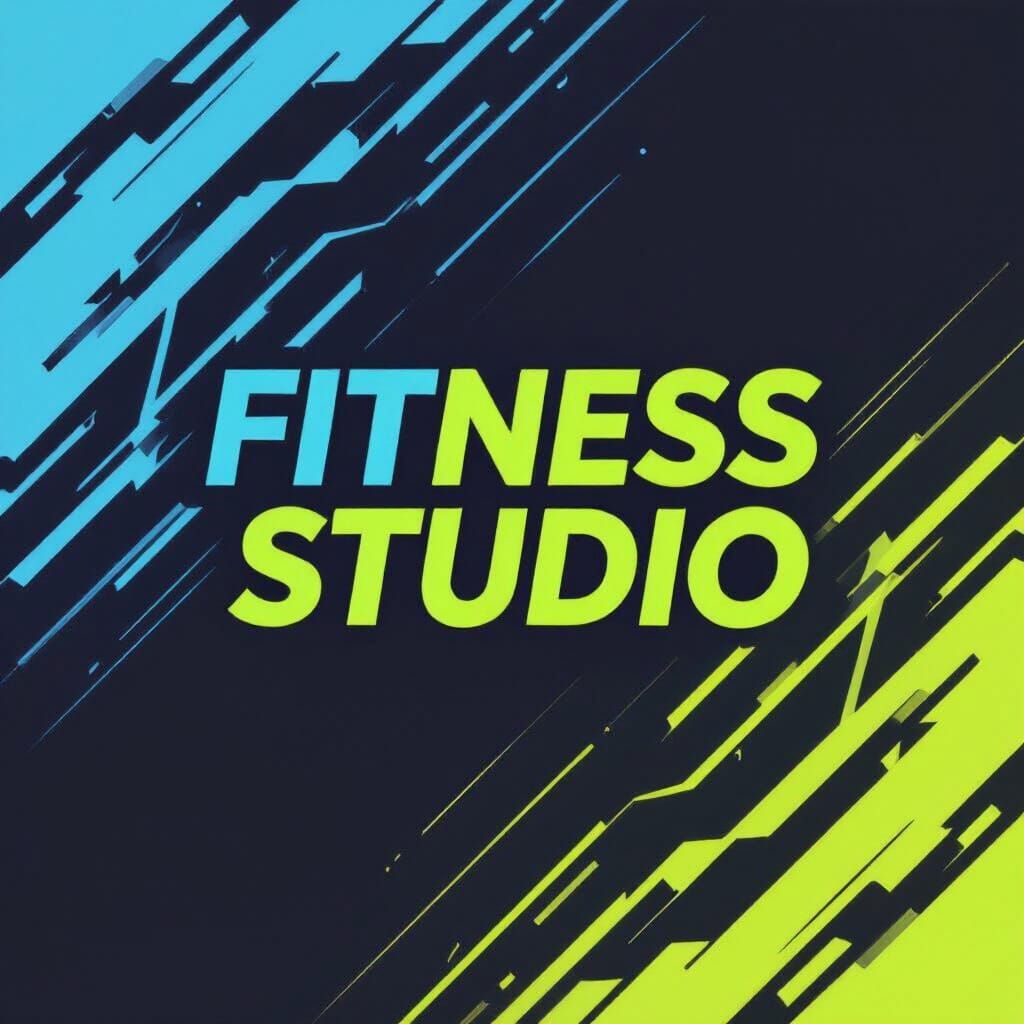 Energetic Fitness Studio Logo Design in Vector Art