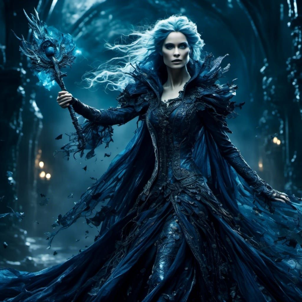 Selene from Underworld in Hyperreal Style