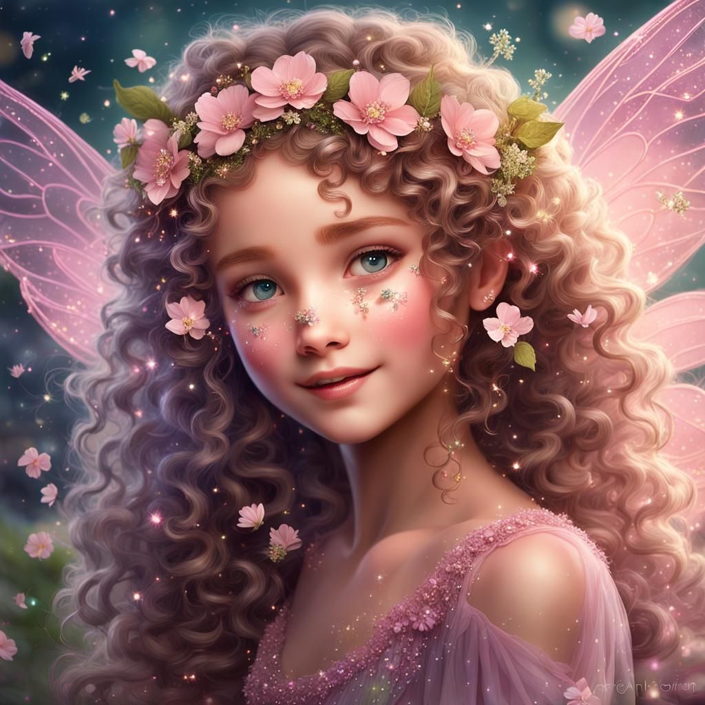 Ethereal Fairy Portrait in Digital Art Style
