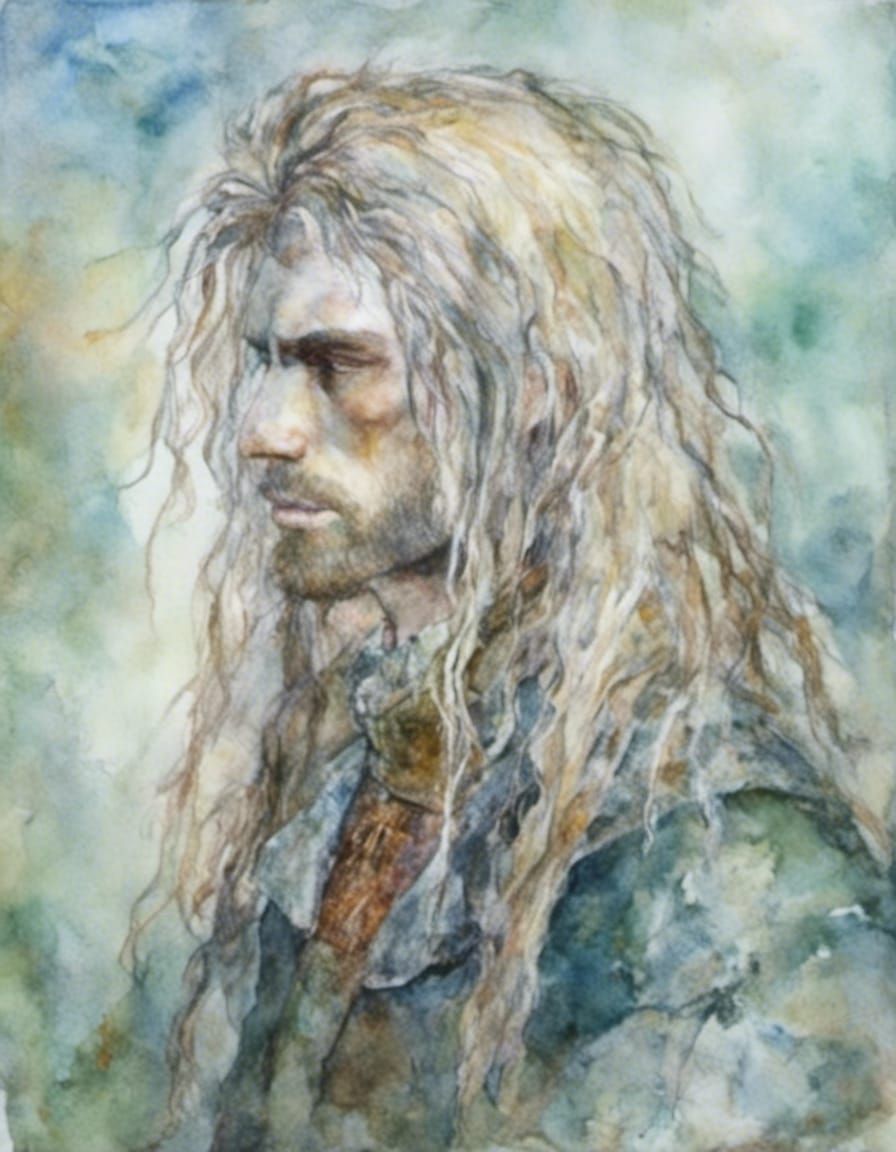 Medieval Man Portrait with Vintage Aesthetic