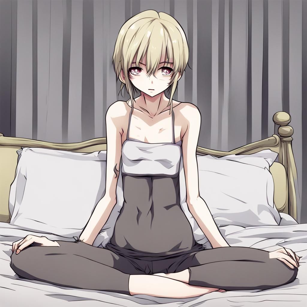 Anime Girl in Japanese Manga Style