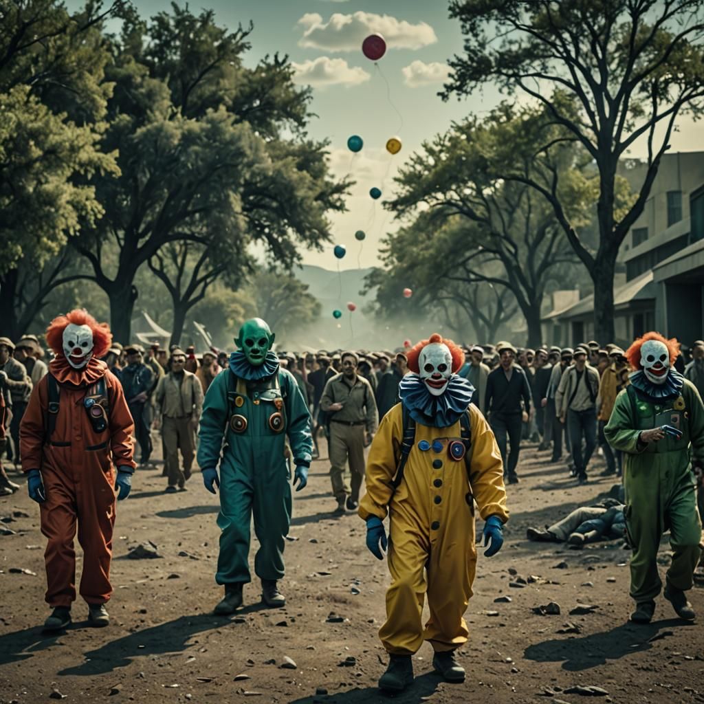 Clowns Save the World from Alien Invasion