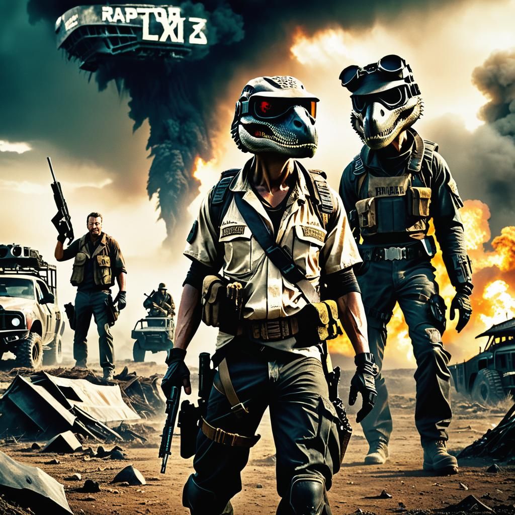 Post-Apocalyptic Movie Poster in Cinematic Style