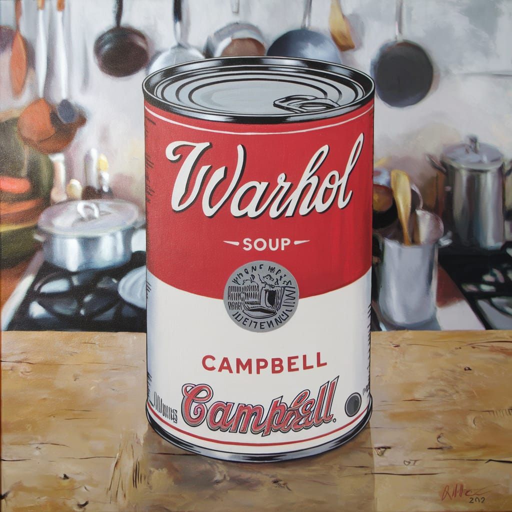 Hyperrealistic Campbell's Soup Can Painting