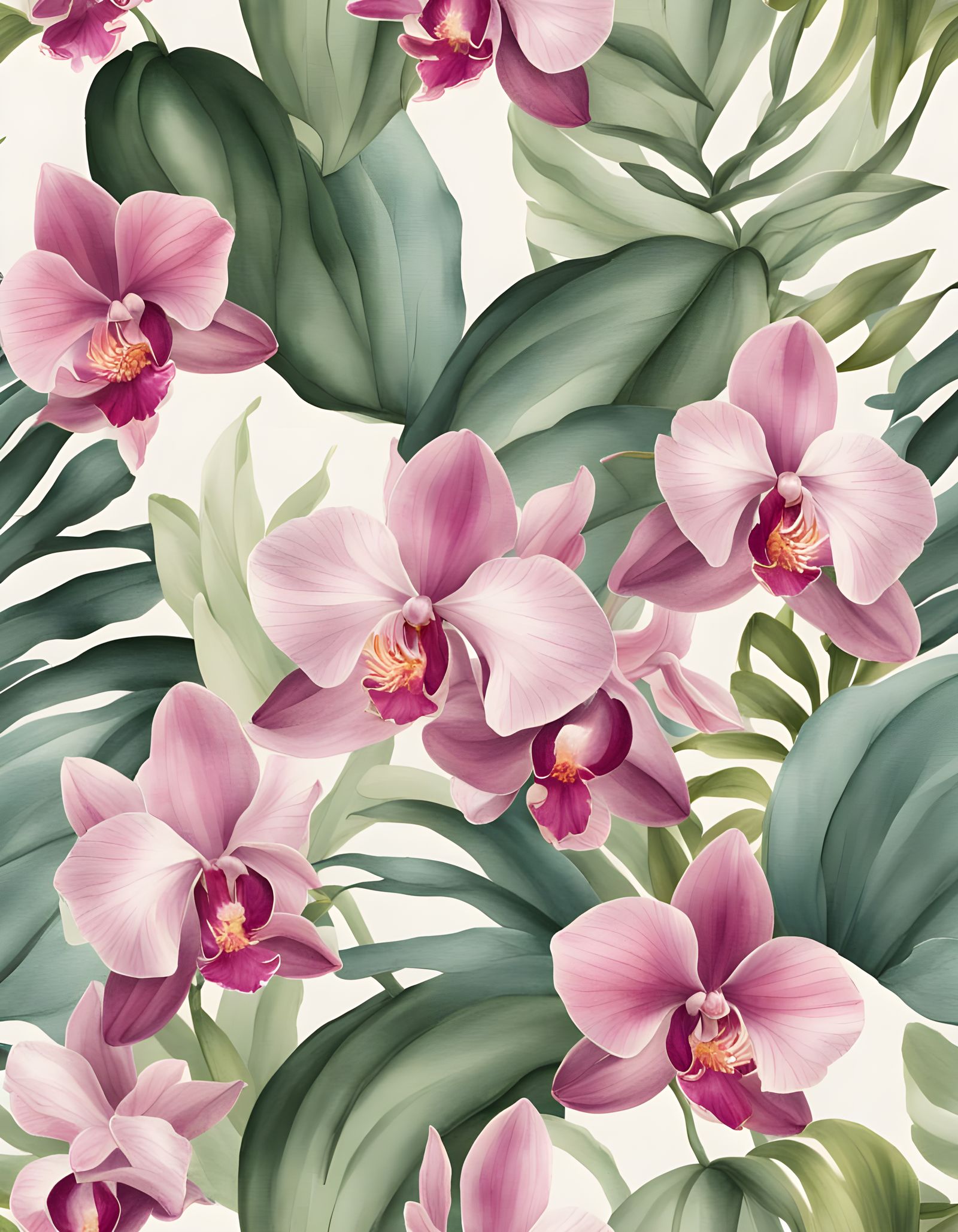 A Delicate pink orchids
