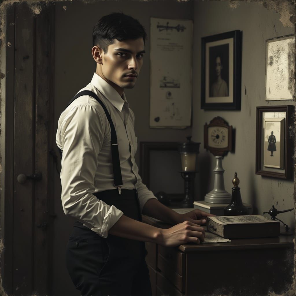 Gritty Realism Portrait with Atmospheric Lighting