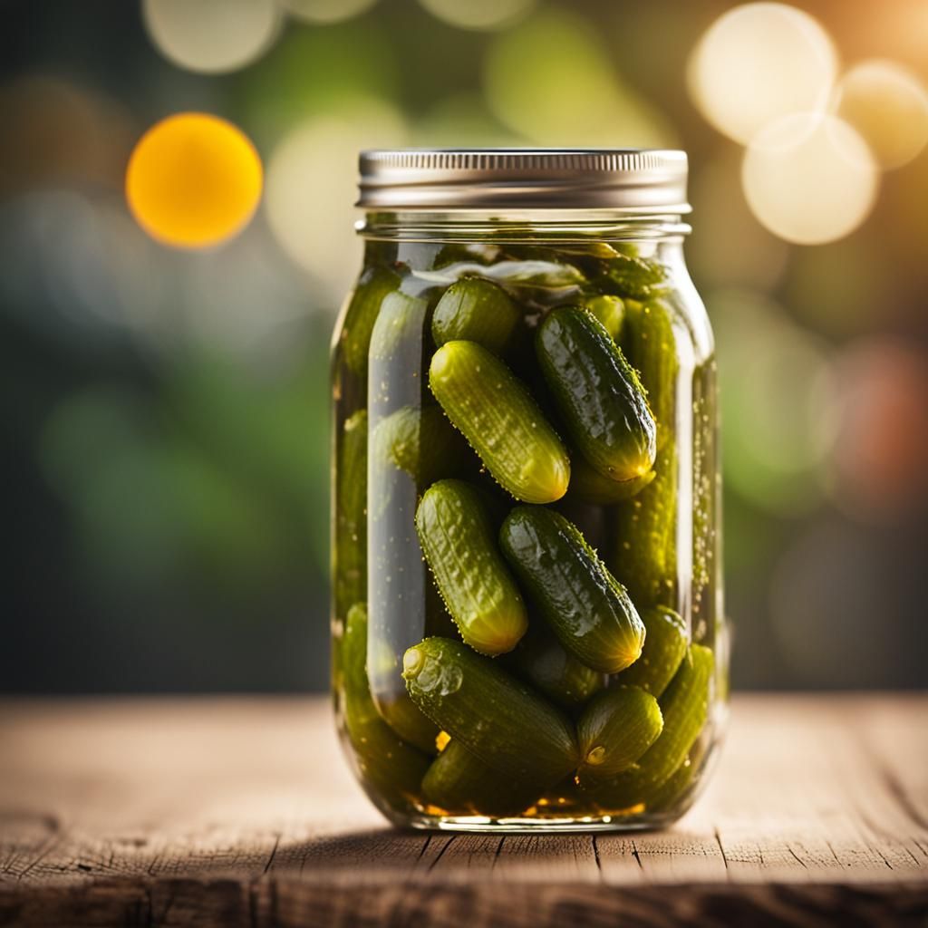 Crisp Pickle Captured in Professional Photography