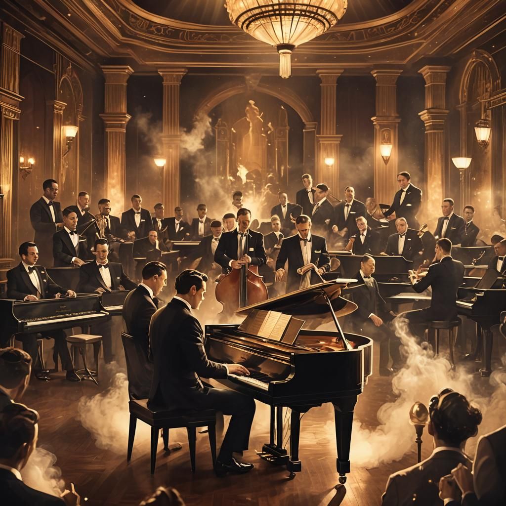 Gay Spirits Orchestra in Art Deco Style