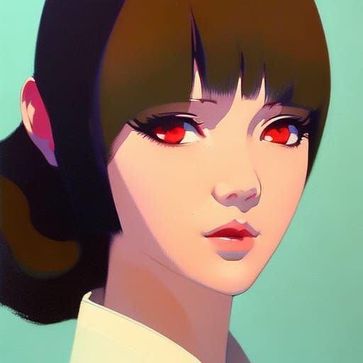 Anime Girl Portrait by Digital Artist