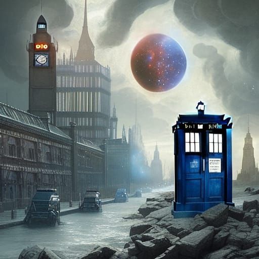 Dr. Who TARDIS on Old England Street