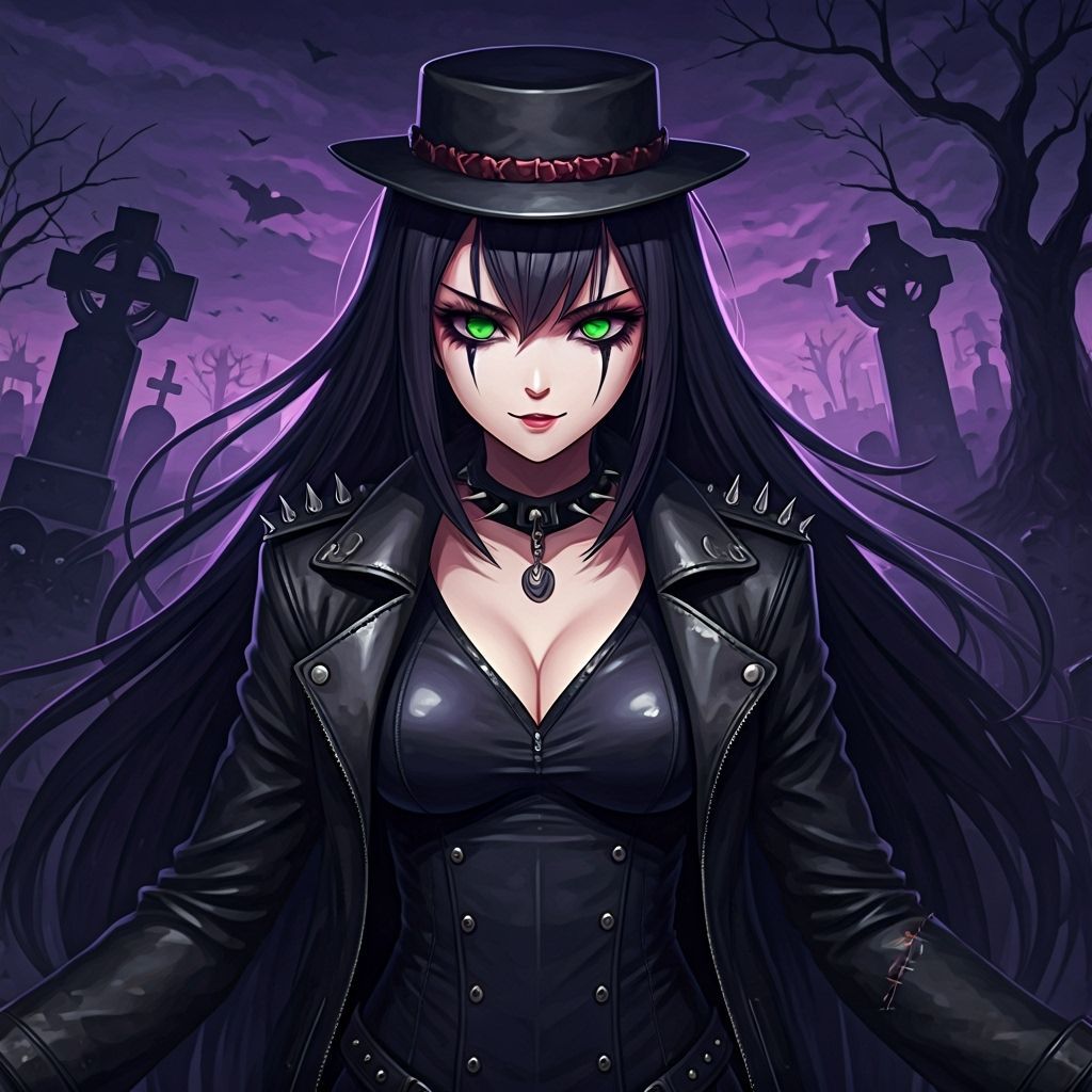 Goth Warrior Champion Anime Art