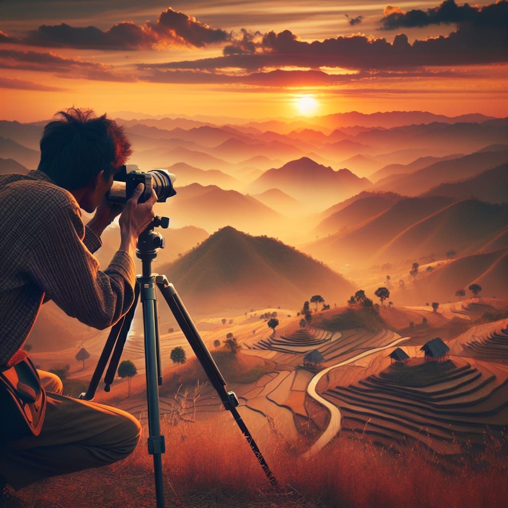 Photographer Captures Sunset Landscape in Vintage Microfilm ...