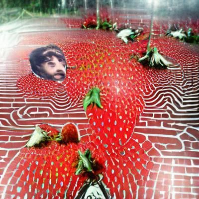 Lush Strawberry Field Landscape