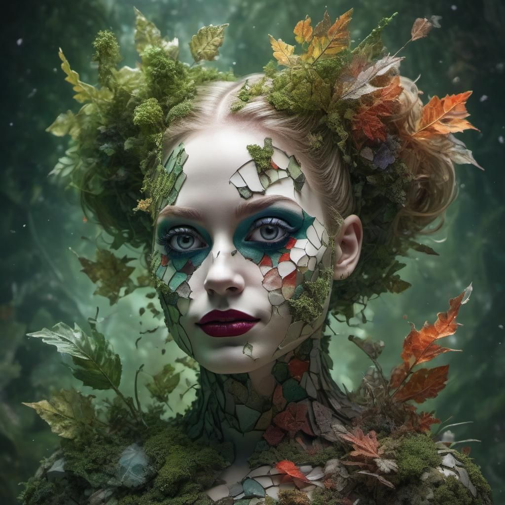 texture play, portrait