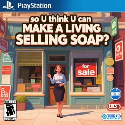 Video Game Cover: Soap Selling, Old Masters Style