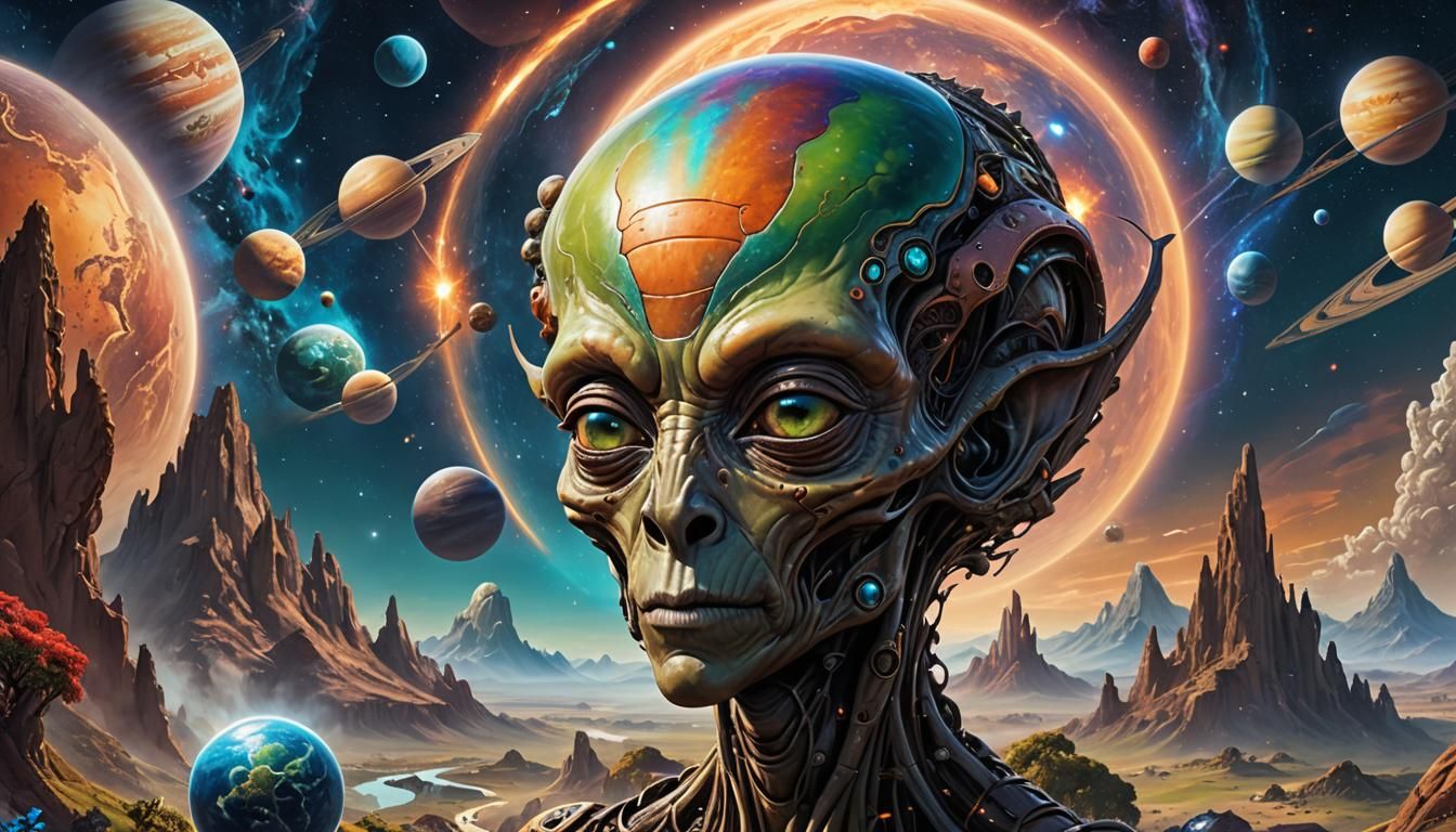 Alien Landscape: A Maximalist Digital Masterpiece