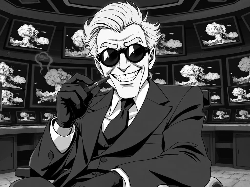 Dr. Strangelove in Sinister Anime Style