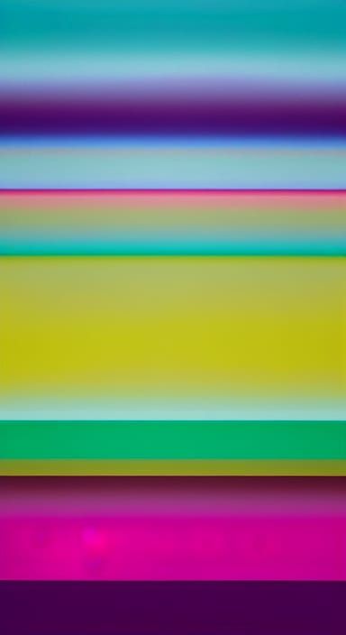 Vibrant Kaleidoscopic Colorfield Painting in Orphist Style