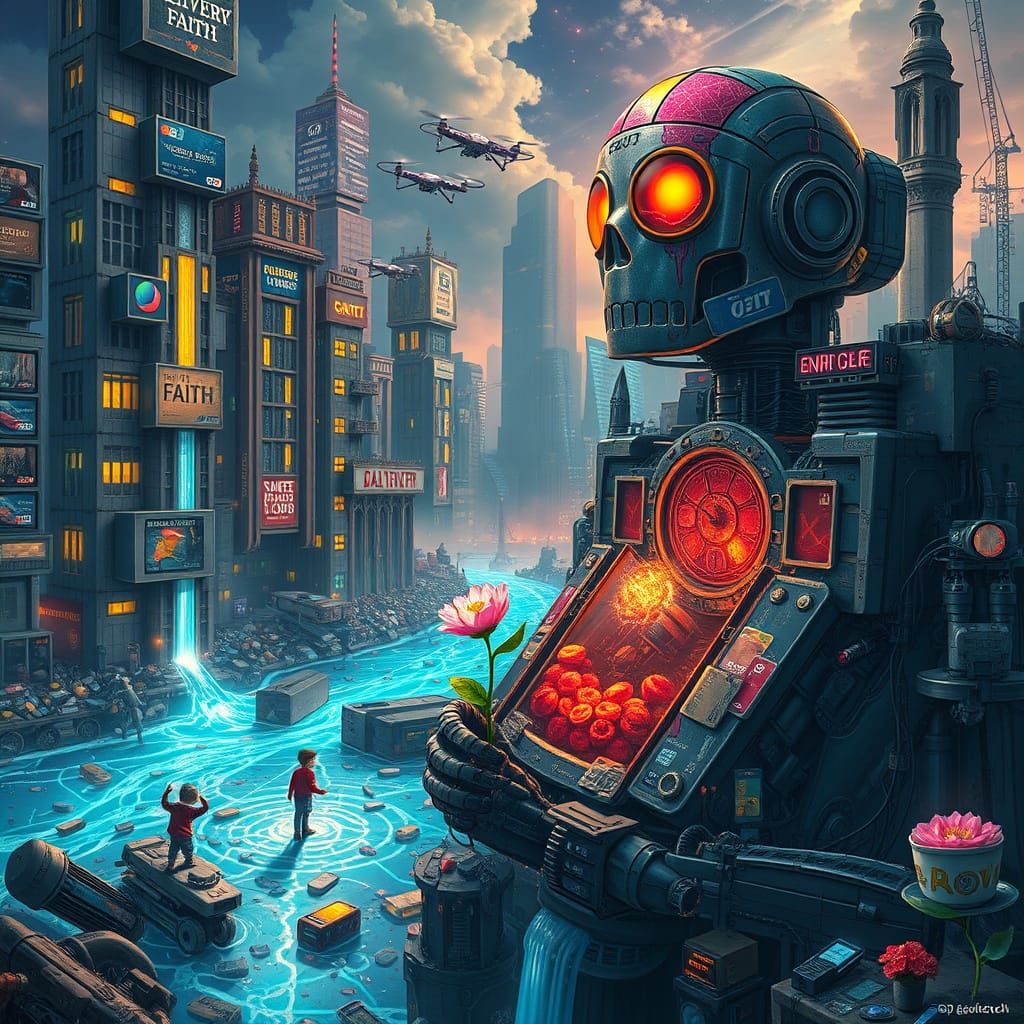 Cyberpunk Utopia in Decay