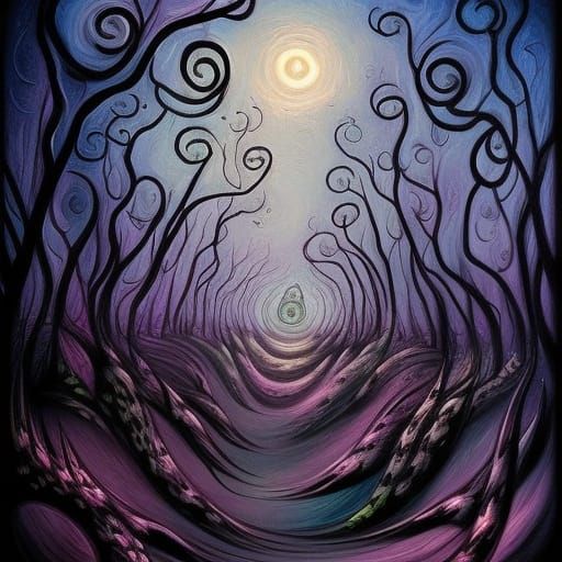 Colorful Floral Mixed Media Painting