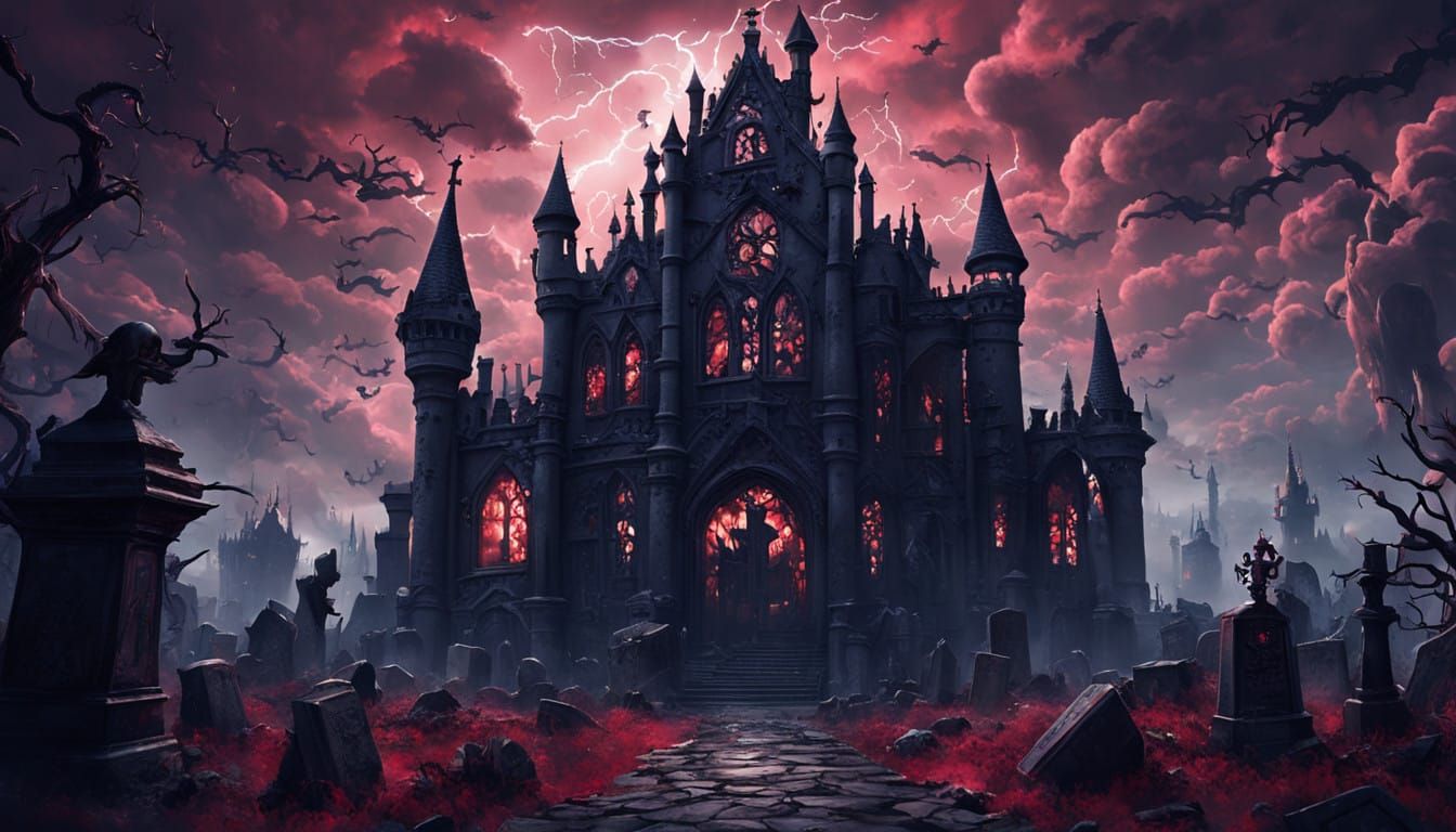 Twisted Wonderland in a Gothic Hellish Landscape