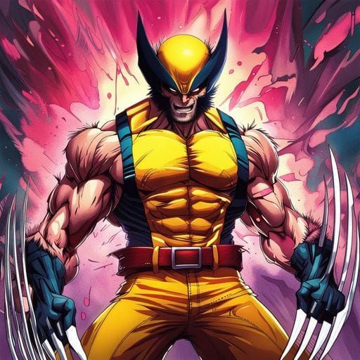 Wolverine with Adamantium Claws