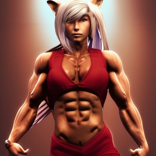 Wolf Girl Jo Anime-Inspired Concept Art