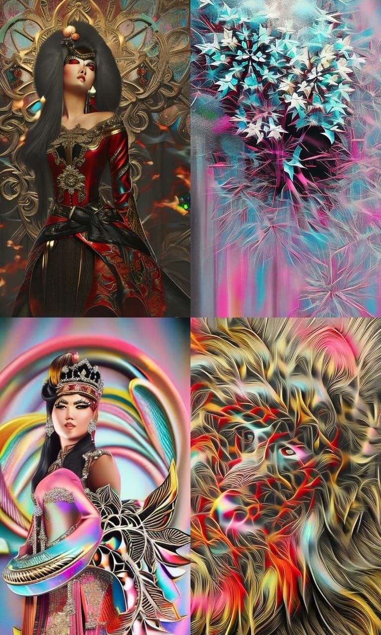 Afrofuturist Valentinecore Queen of Hearts Airbrush Art