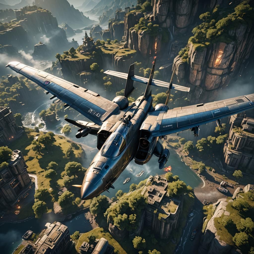 Epic 3D AVION Render in Cinematic Style