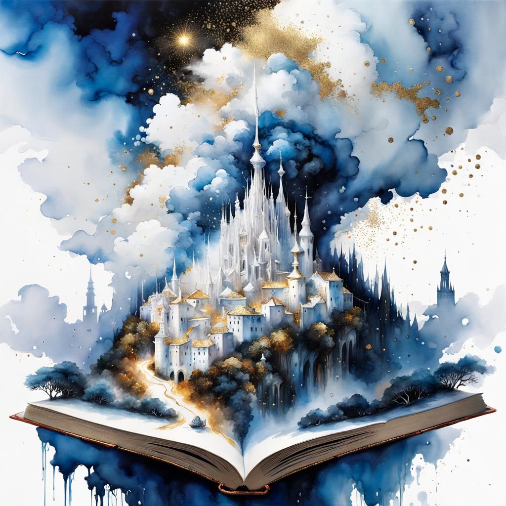 Magical White Village Escapes Book, Gaudi Style