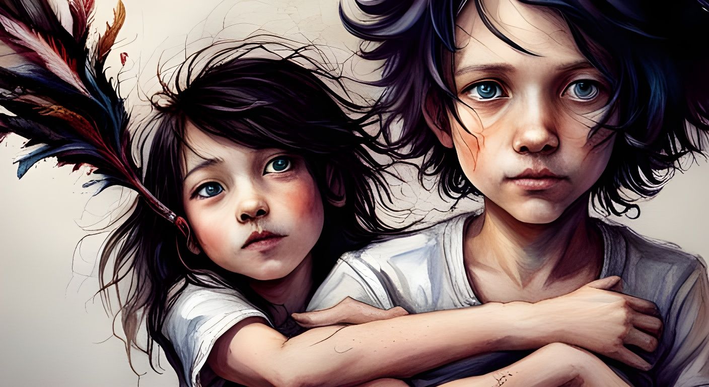 Nostalgic Photograph of Youthful Children's Teamwork