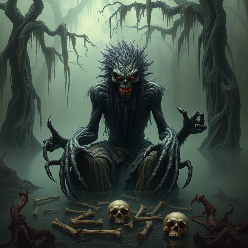 Twisted Creature in the Foreboding Swamp
