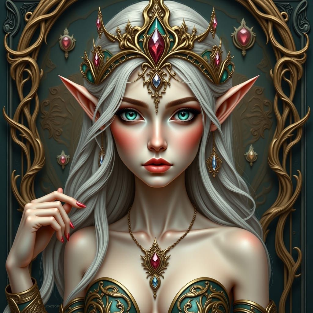 Elegant Elven Bride in Ethereal Style