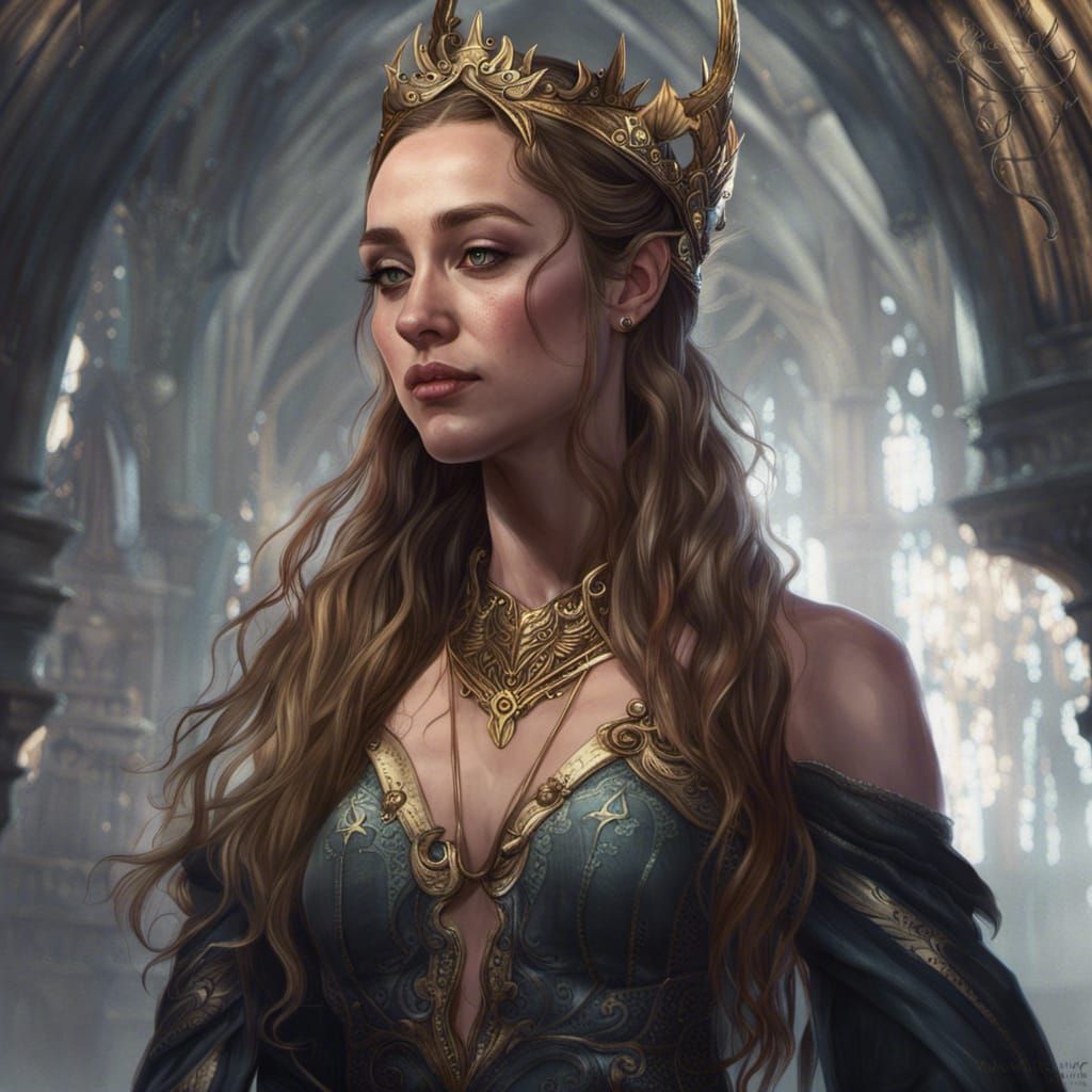 Faerie Queen in Dark Fantasy Style