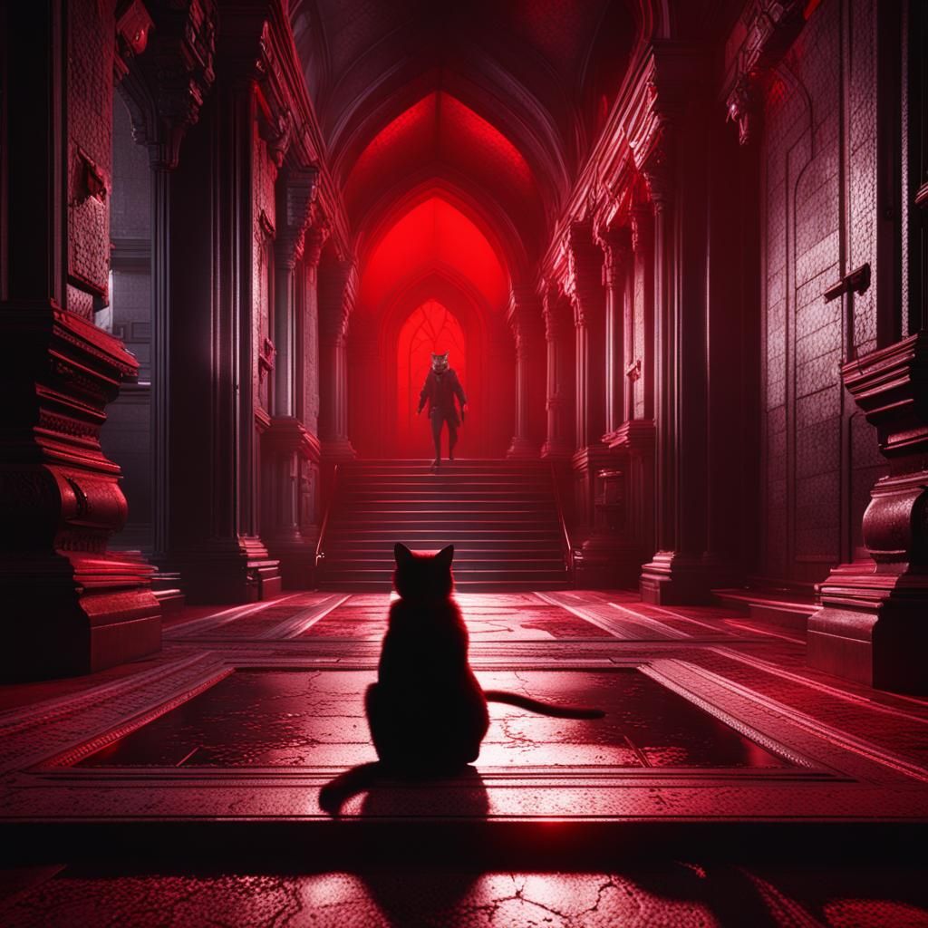 Thief Cat Reaches Red Potion in Vault