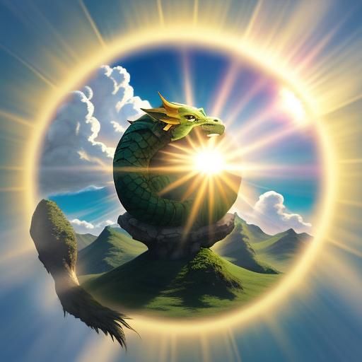 Divine Orb in Heavenly Sunshine