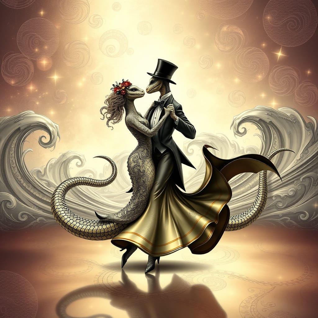 Formal Serpents Waltz in Harmony