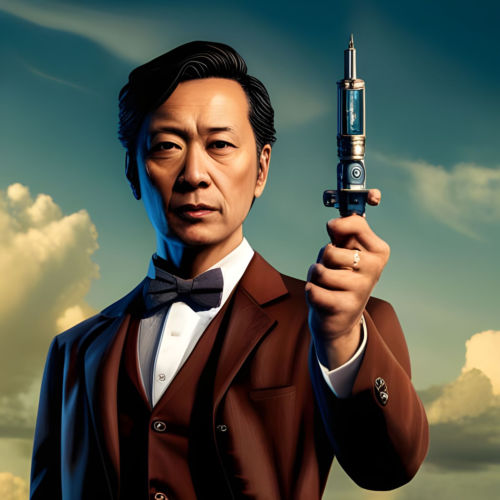 Doctor Who Reimagined as Asian Woman, Hyperrealistic