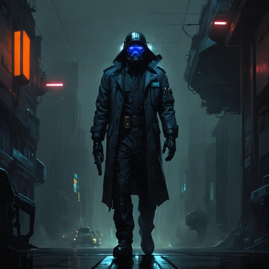 Noir Hovercraft Landing in Cyberpunk Apartment