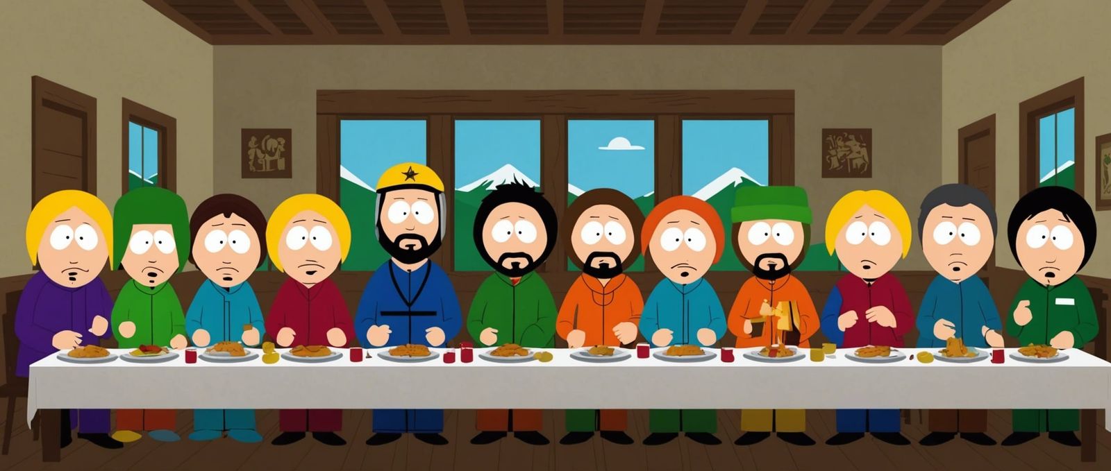 South Park Parody of The Last Supper