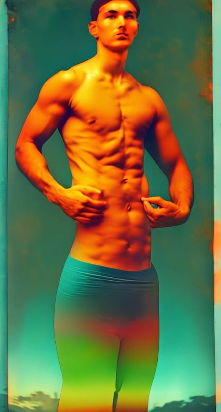 Energy Man Transformation in Vorticism Style