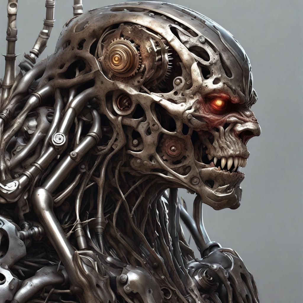 Metallic Muscle Monster Concept Art