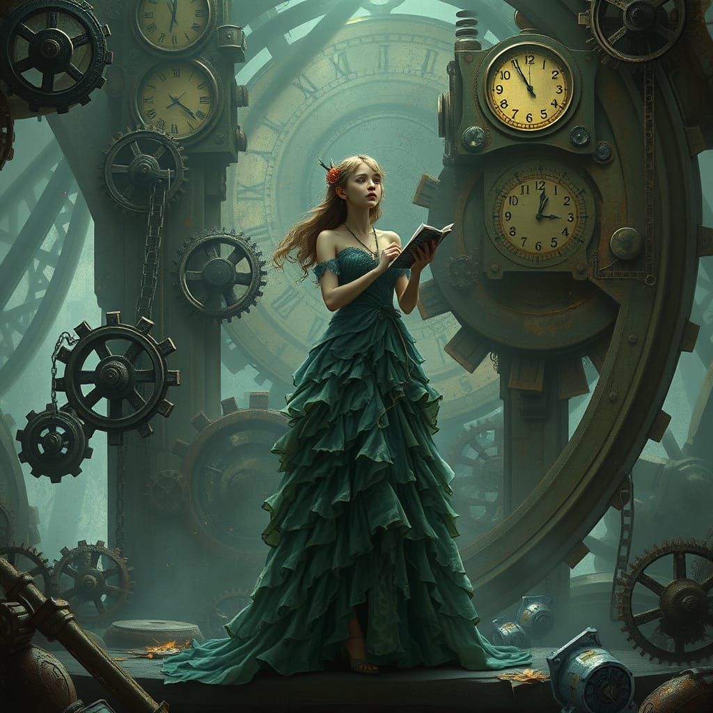 Steampunk Singer in a Clockwork World