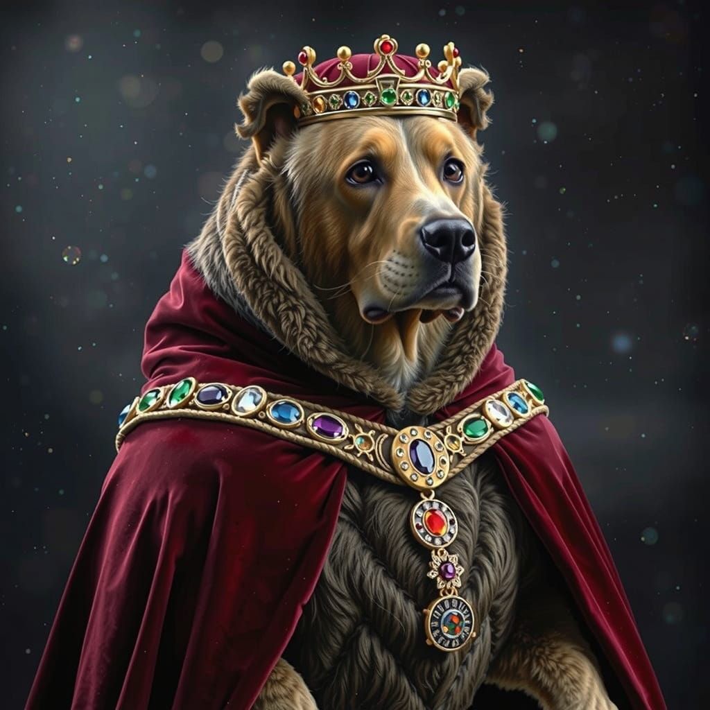 Regal Basset Hound Flies with Wing-Like Ears in Twilight Sky