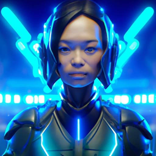 Futuristic Mecha Pilot Portrait in High Resolution