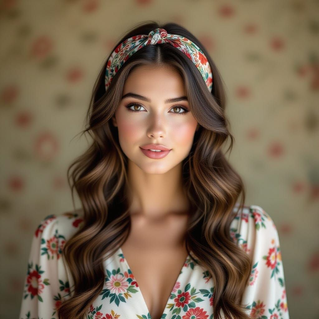 A cinematic portrait photograph of a beautiful young woman, ...