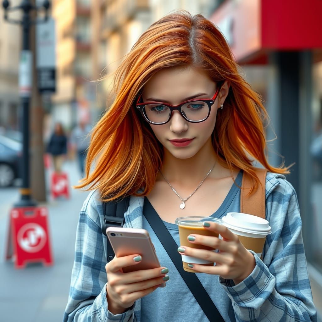 Juggling the phone and the coffees